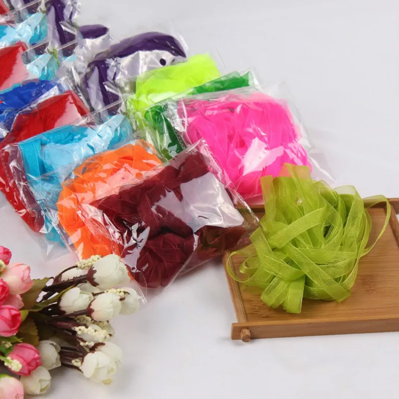 11 ярдов/рулон шифоновые ленты из органзы 6 мм|Ленты для шитья| |