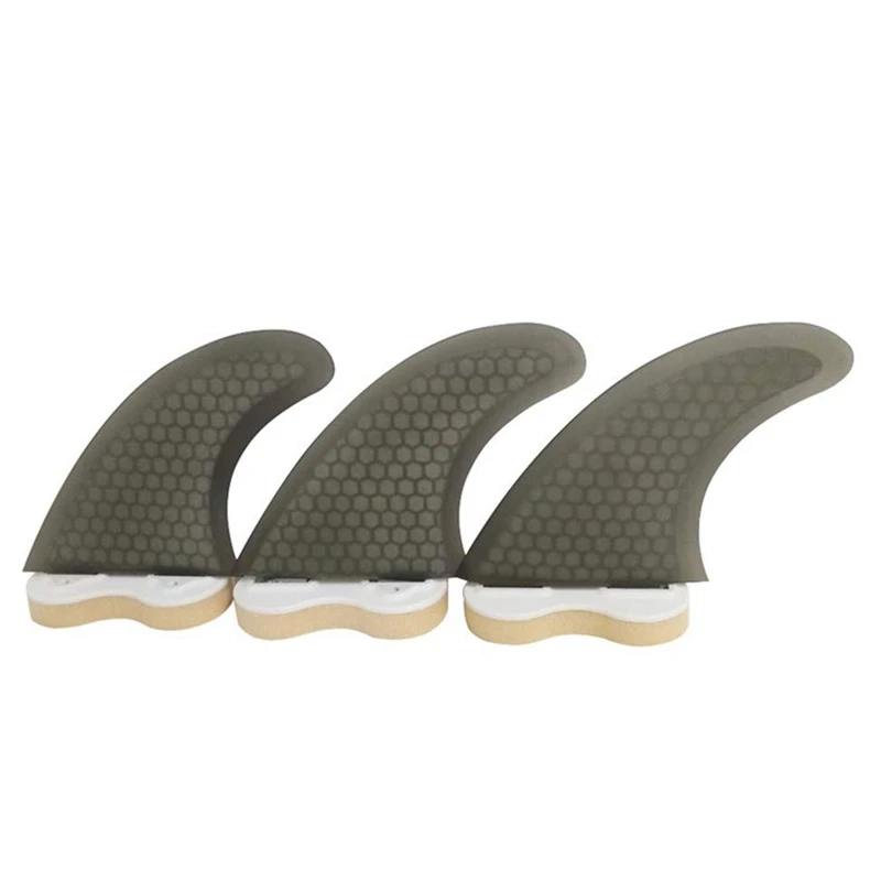 

3 Pieces Fiberglass Reinforced Honeycomb Surfboard Fins Thruster Fins Set FCS G3 G5 G7 Style Future Fins