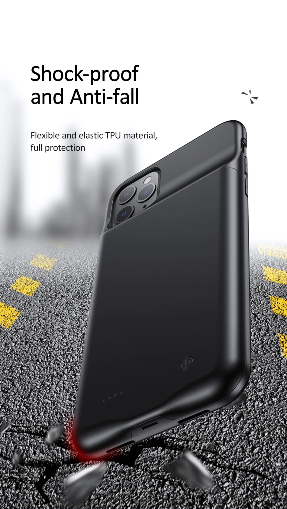 Чехол для зарядного устройства USAMS для iPhone 11 Pro Max X XS 3500/4500 мАч, чехол для зарядного устройства, тонкий внешний чехол для зарядного устройства