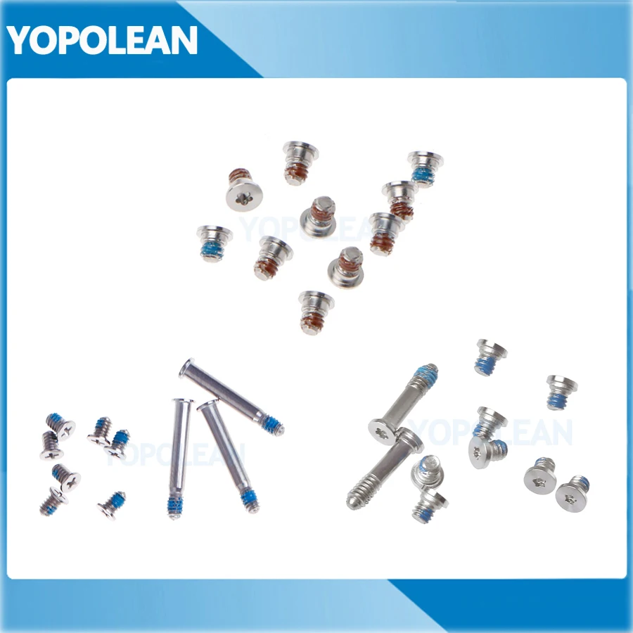 

50sets/lot New Bottom Case Screw Screws Set For Apple Macbook Air Pro Retina A1369 A1465 A1466 A1278 A1286 A1398 A1502
