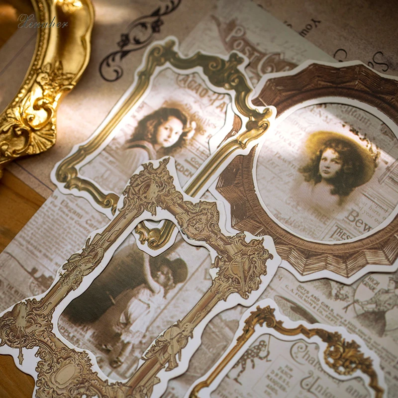 XINAHER 30 шт./пакет винтажная Европейская фоторамка бумажные наклейки декоративные