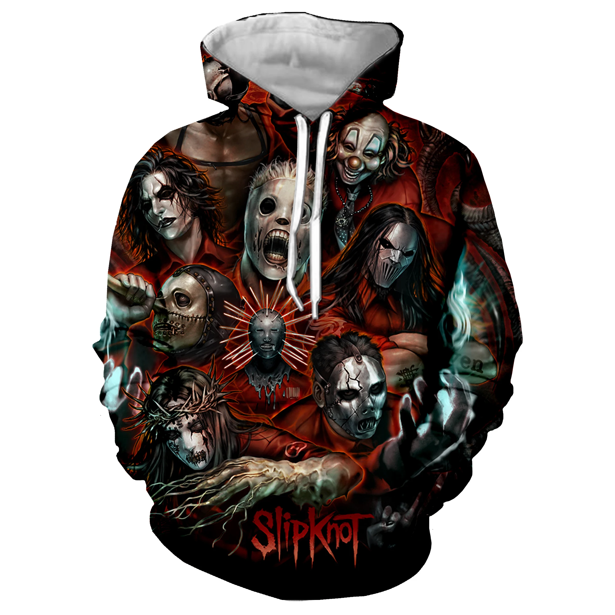 Slipknot 3D печатных толстовки рок мужская одежда хипстер толстовка для мальчиков повседневные топы Мужское пальто уличная одежда Harajuku 5XL