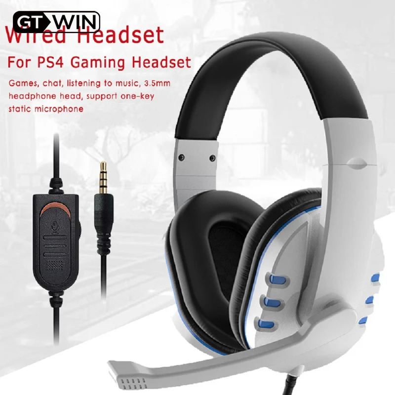 

GTWIN Wired Gaming Headphones Over Ear Game Headset Noise Canceling Earphone with Mic Volume Control For PC Laptop Smart Phone