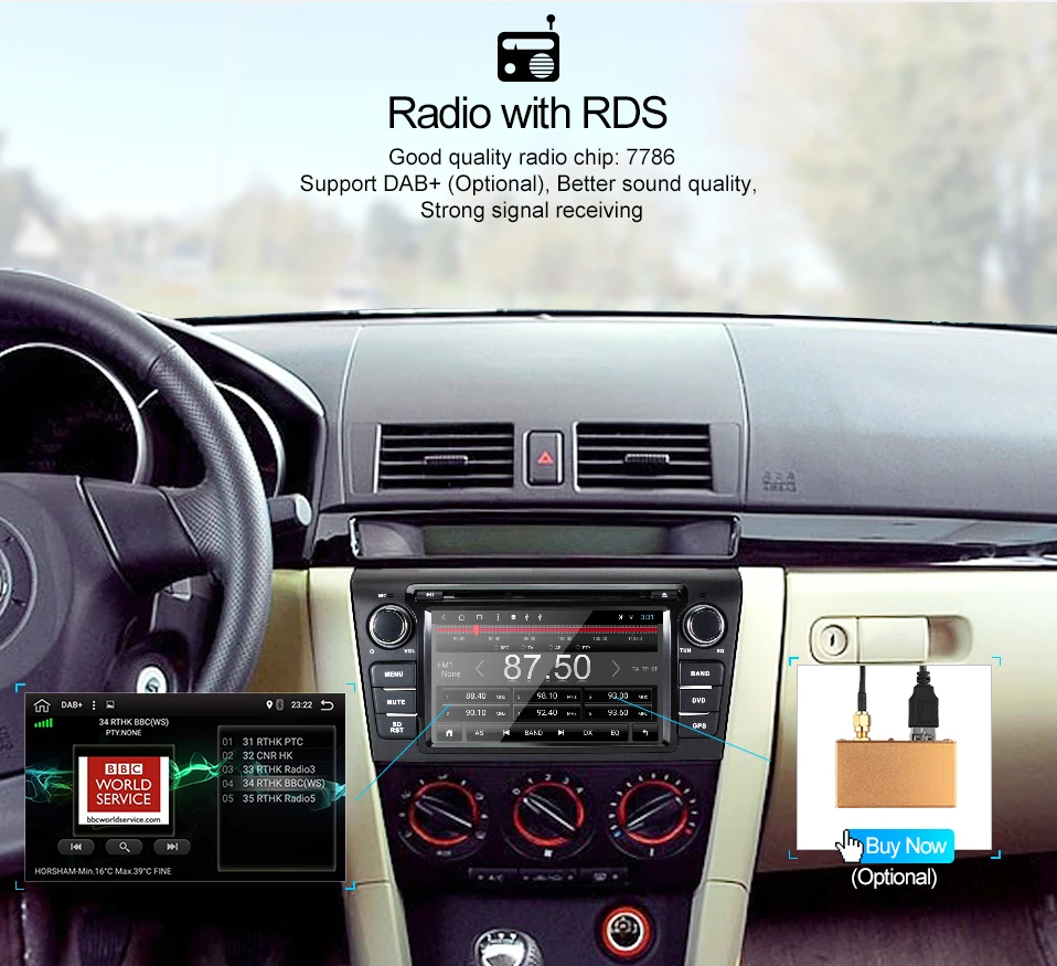 Asottu android 9,0 автомобильный dvd для Mazda 3 2004 2005 2006 2007 2008 2009 Автомобиль Радио gps навигации