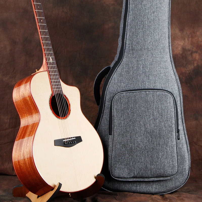 Акустическая гитара из массива дерева 36 дюймов 41 дюйм Высококачественная