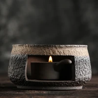 japanese stoneware candle tea tea warmer handmade retro tea warm tea warm tea stove teapot insulation base