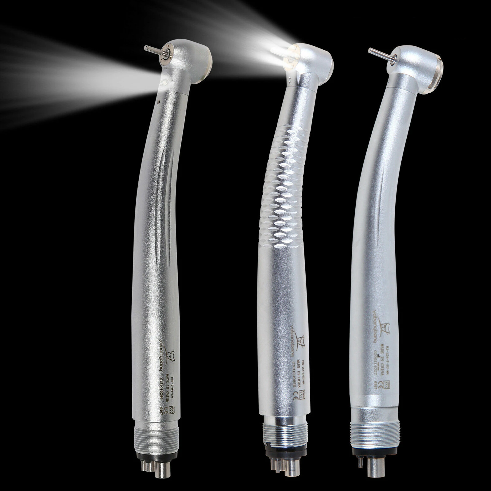 

(0/1/5-Bulb EL -Generator) Dental Self Light Handpiece Turbine 4Hole High/Fast Speed