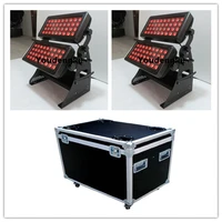 1pcs with flightcase 7215w rgbwa 5in1 multi color dmx 512 led wall washer led floodlight city color outdoor ip 65
