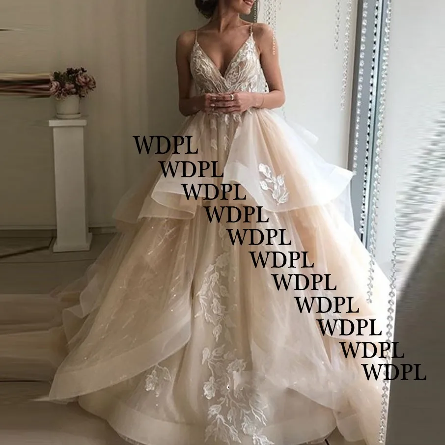 Вечерние платья Ливан Тюль Аппликации robe de soiree abiye Скромные Вечерние платья цвета шампанского на заказ abendkleider