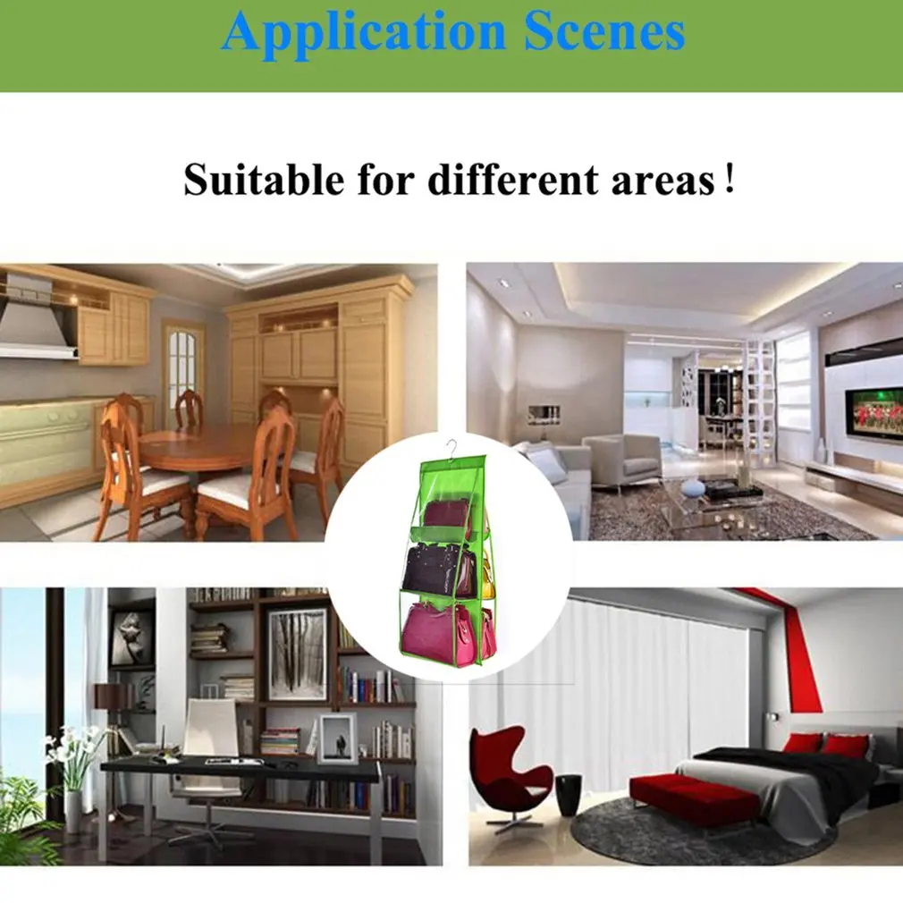 

See-through Bags Hanging Bags Large-capacity Non-woven Fabric Hanging Wardrobes Multi-layer Bags Storage Bags