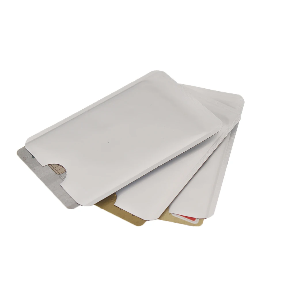 

RFID Shielded Sleeve Card Blocking 13.56mhz IC Card Protection NFC Security Card Prevent Unauthorized Scanning 100PC