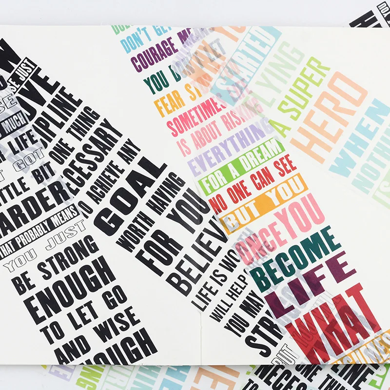 Новинка 2022 наклейка лента washi английский язык планер слов украшение сделай сам
