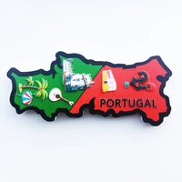 qiqipp portugal creative map tourism commemorative decoration refrigerator sticker collection companion gift