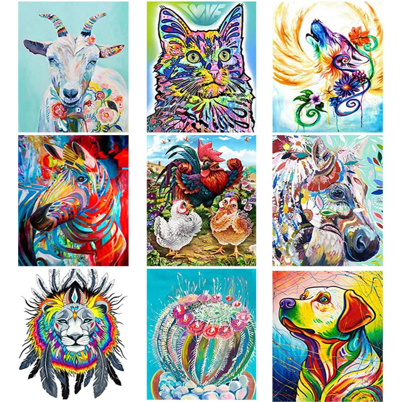 

DIY 5D Diamond Painting Vicious Dog Diamond Art Embroidery Animal Cross Stitch Full Round/Square Drill Resin Home Decor Gift