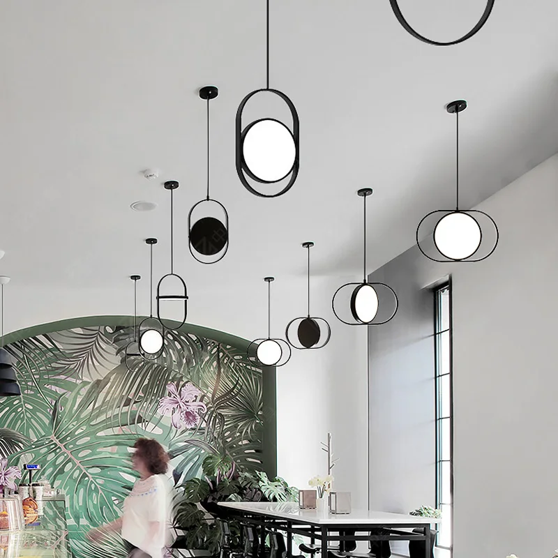 FSS современный черный Notic люстра светильник ing для столовой светодиодный Домашний