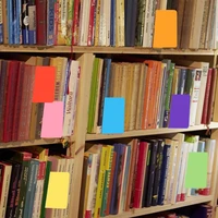 22pcs brand new library book dividers for shelves with stickers 6x 12 assorted colored