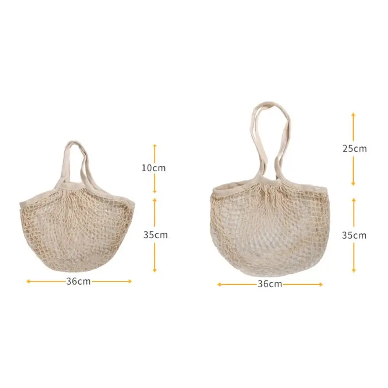 Сетчатая хозяйственная сумка для продуктов хлопковая Наплечная Сумка фруктов и