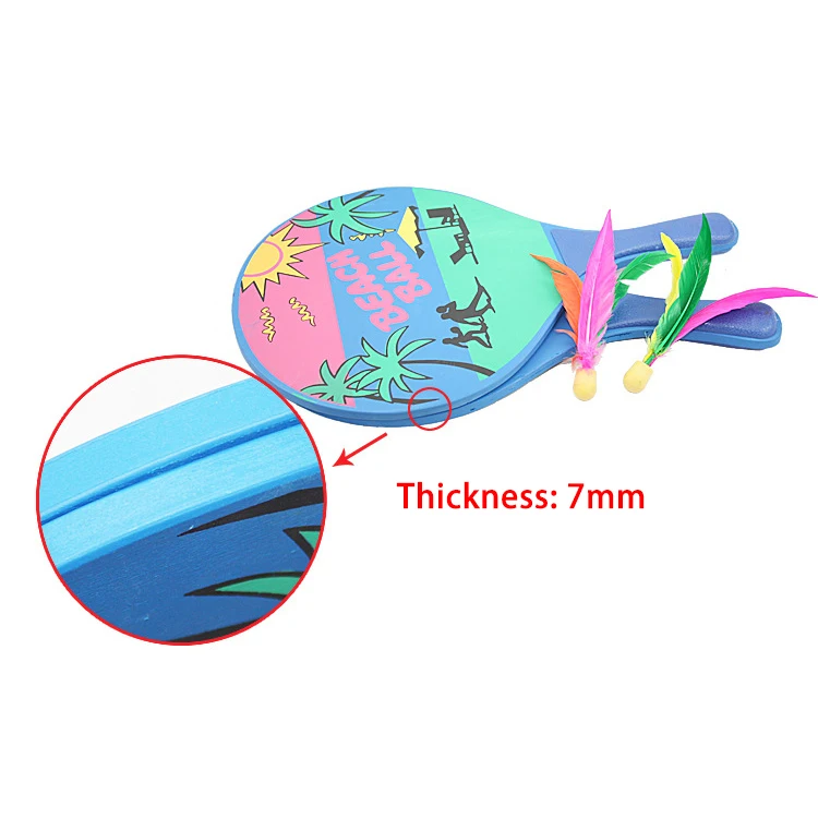 Забавная доска ракетка для бадминтона Пляжная семь слоев высококачественной