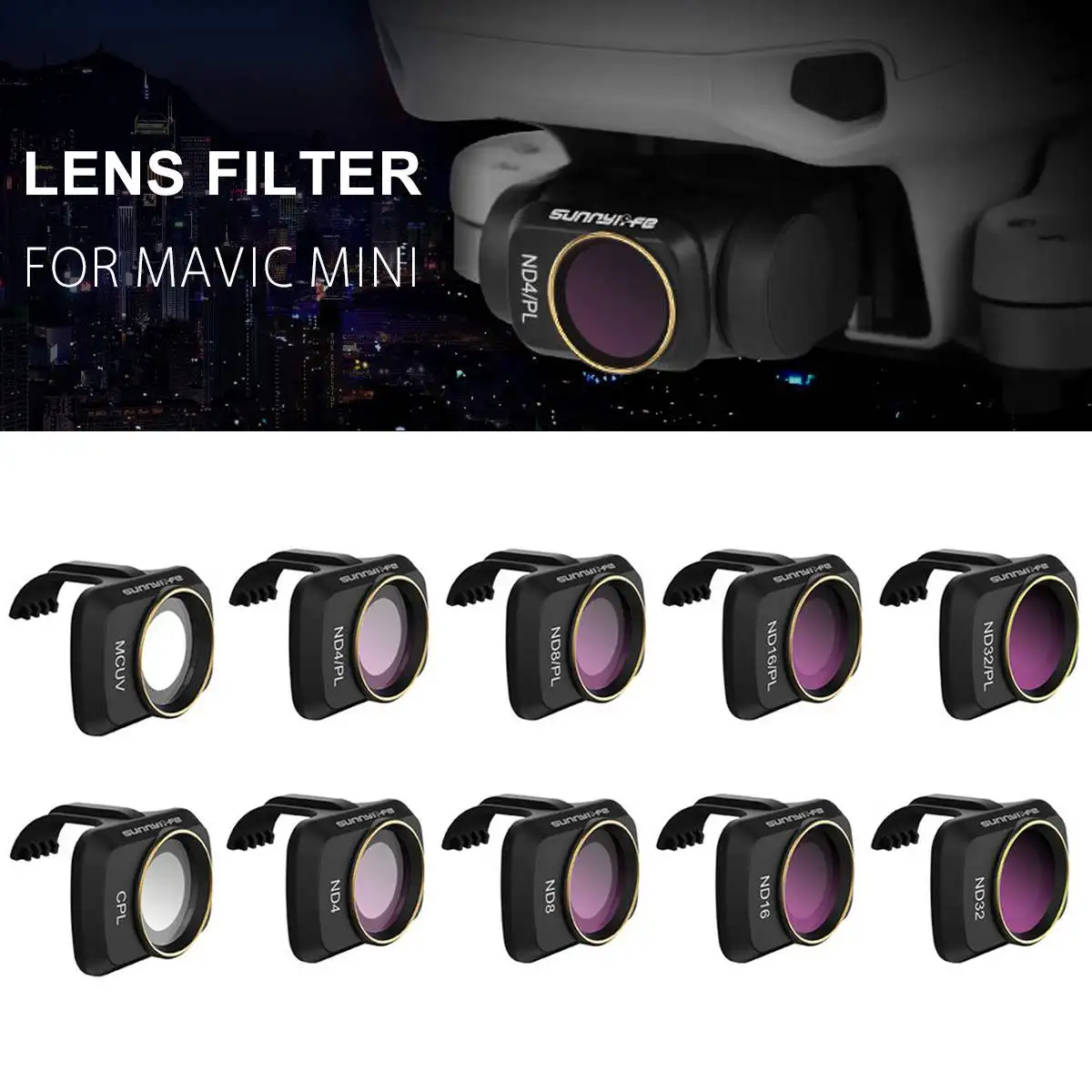 Новый Профессиональный фильтр MCUV CPL 4/8/16/32 NDPL/ND для MAVIC Mini Lens Filter Accessories DJI Mavic
