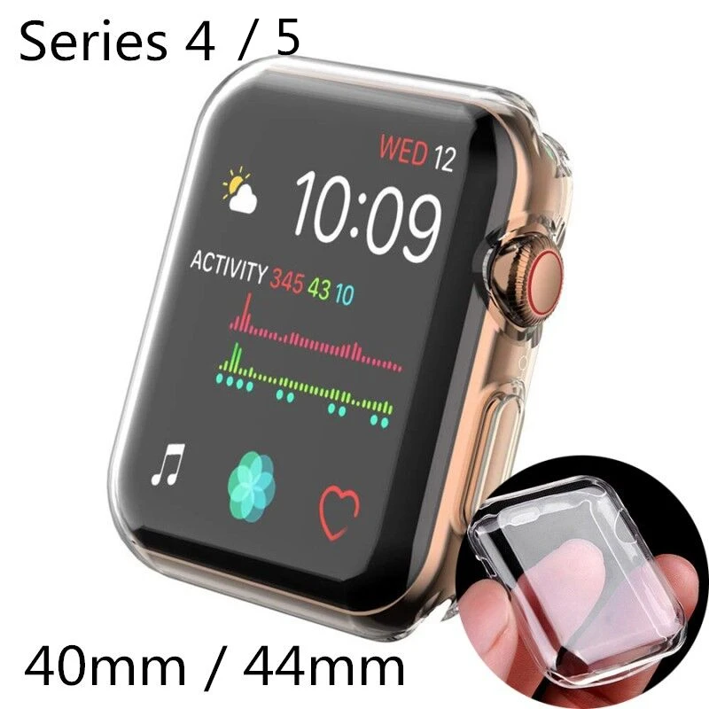 Чехол для Apple Watch чехол 40 мм 44 Series 5 4 мягкие тонкие из термополиуретана