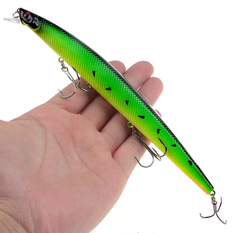 

10Pcs/set 18cm/24g Artificial ABS Plastic Hard Bait With Sharp Treble Hook Big Long 3D Simulation Eyes Bionic Bait Fishing Lure