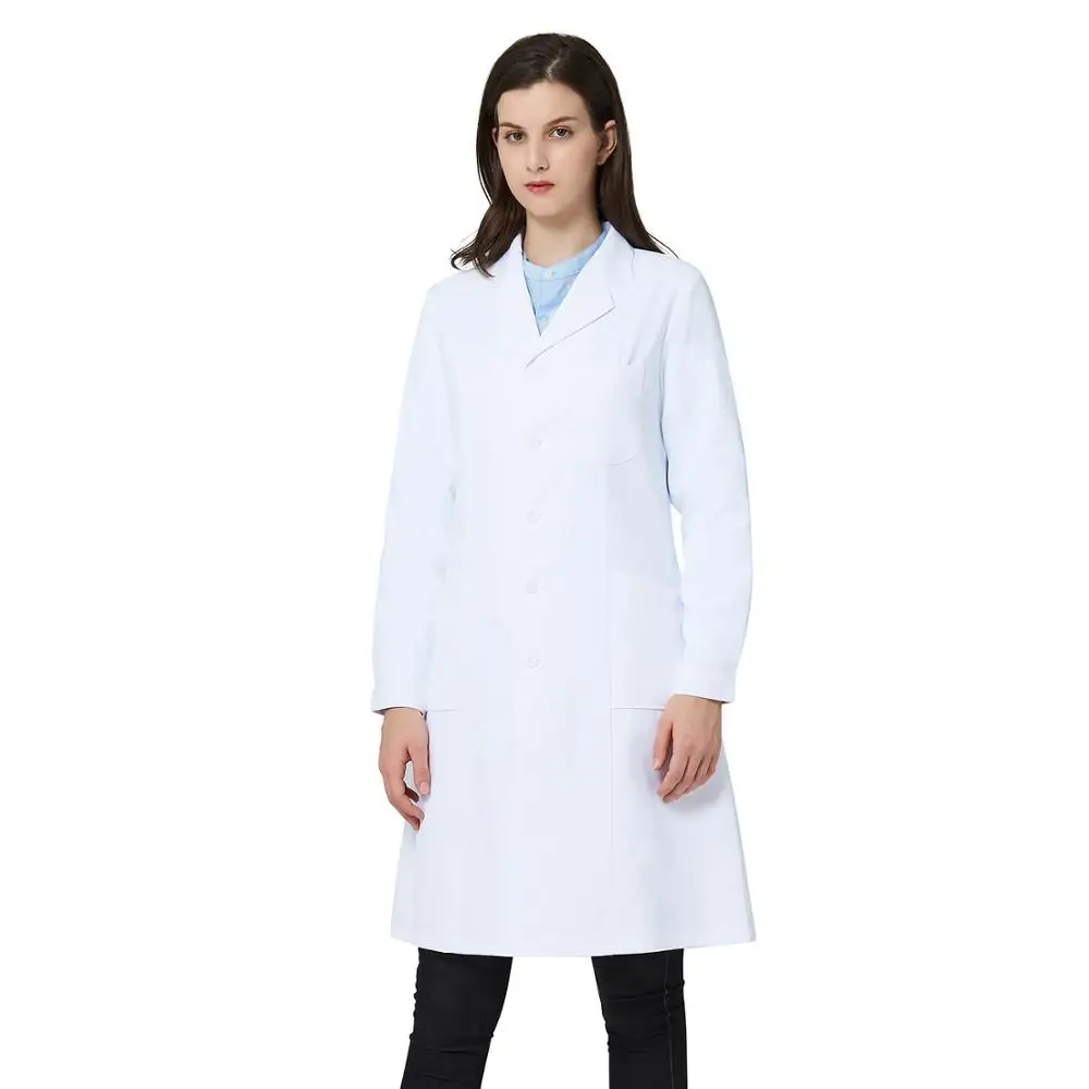 Белое лабораторное пальто для женщин униформа профессиональных врачей