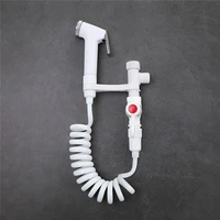 bathroom accessories bidet sprayer set handheld portable toilet bidet retractable spring hose adapter switch cleaning tool