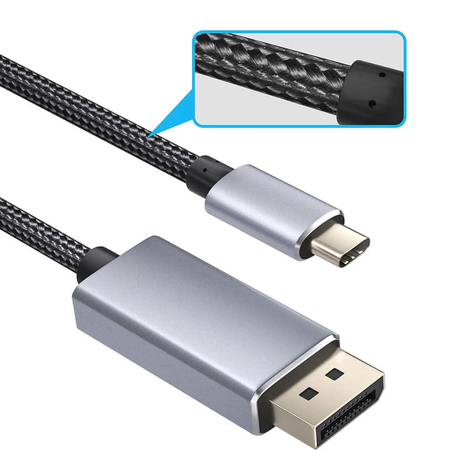 144 Гц Thunderbolt 3 USB-C Displayport 1 4 кабель 8K 30 4K для MacBook Pro/Air iMac iPad Pro 2020 XPS Galaxy S20/S10 |