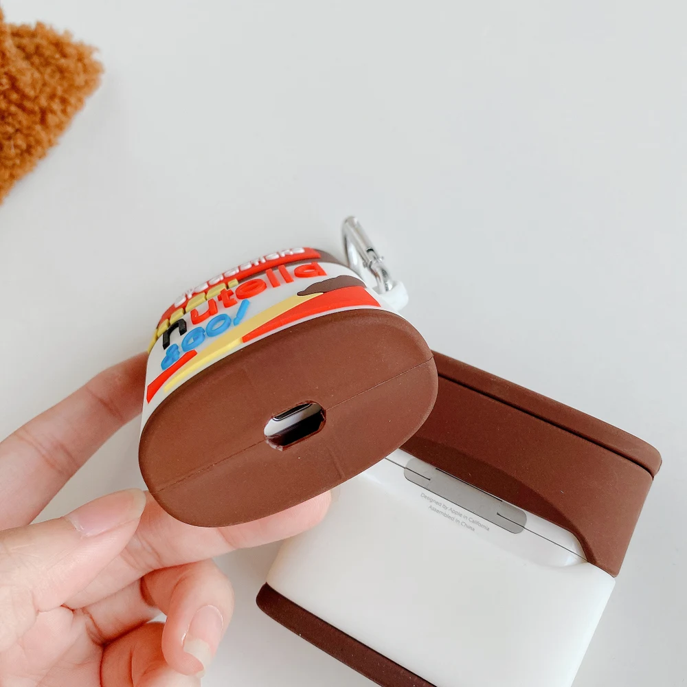 Чехол для наушников AirPods Pro силиконовый чехол с 3D шоколадным кремом и печеньем 1 2
