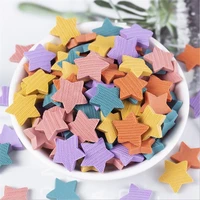 50pcslot new creative resin star charm beads connectors for diy children hairpin phone case paste jewelry accessories materials