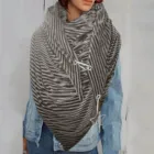 Женские однотонные шарфы, Модные Винтажные зимние толстые мягкие шарфы на пуговицах, повседневные теплые шарфы, шали, многофункциональные женские шарфы 2021