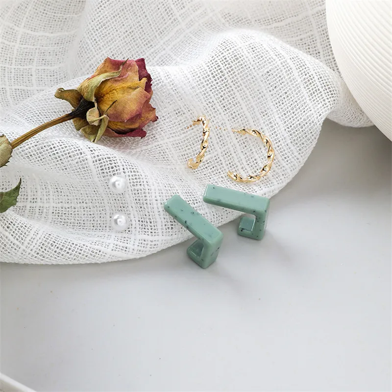 6 шт./компл. винтажные Модные женские богемные серьги-кольца геометрические