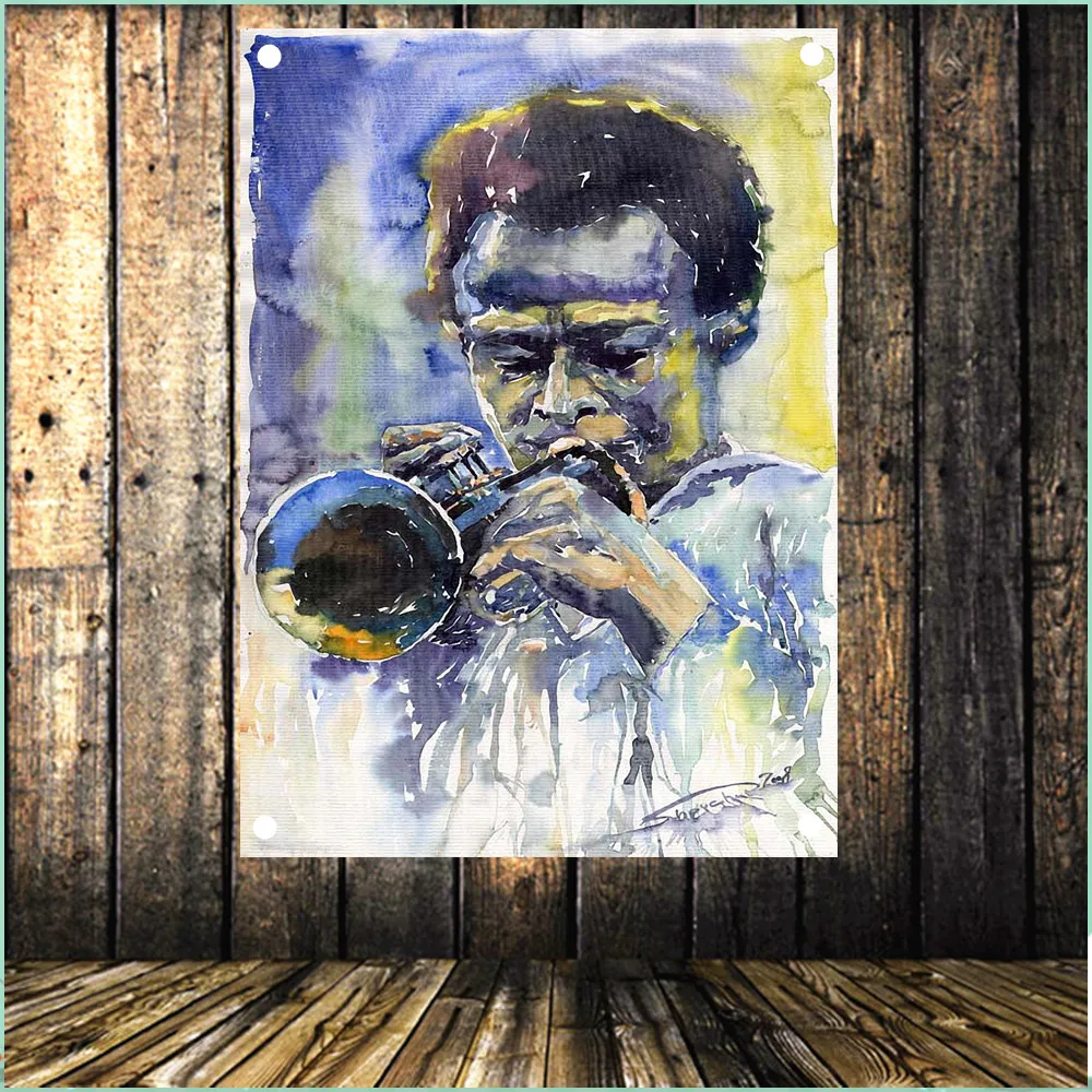 Ретро Валанс рок н ролл флаг группа свинцовый певец портретный плакат баннер