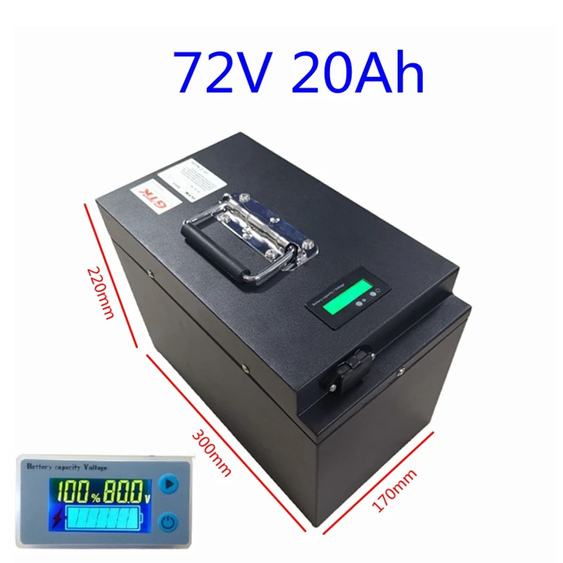 GTK новый глубокий цикл 72V 15ah 20ah 30ah 35ah 40ah 50ah 60ah Lifepo4 батарея bms 24S для мотоцикла ebike
