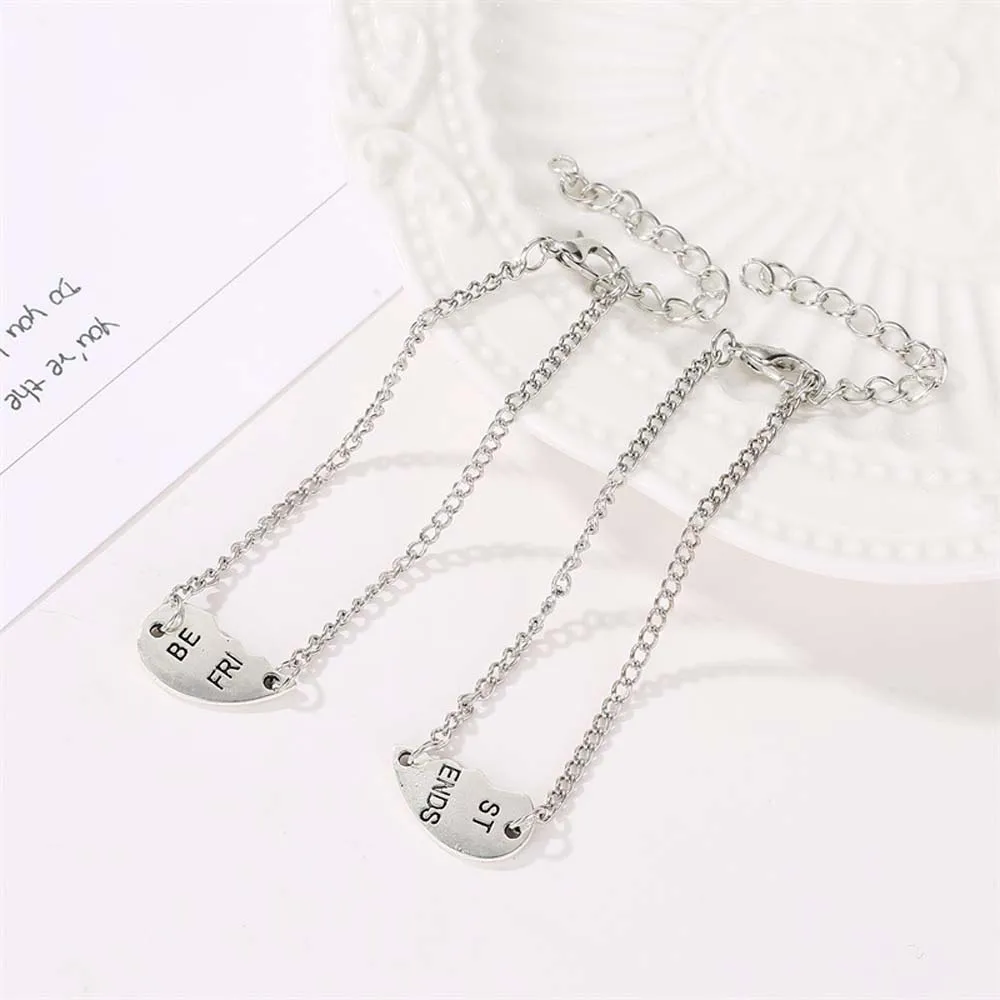 Подвеска 2 шт./компл. лучшая фотография для женщин и девушек браслет пазл с