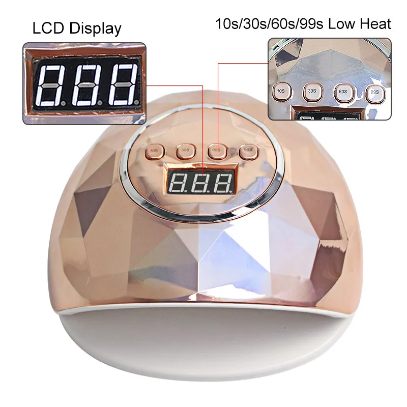 86W Светодиодная УФ-лампа для ногтей маникюра сушилка с 39 шт. лампа инструмент всех