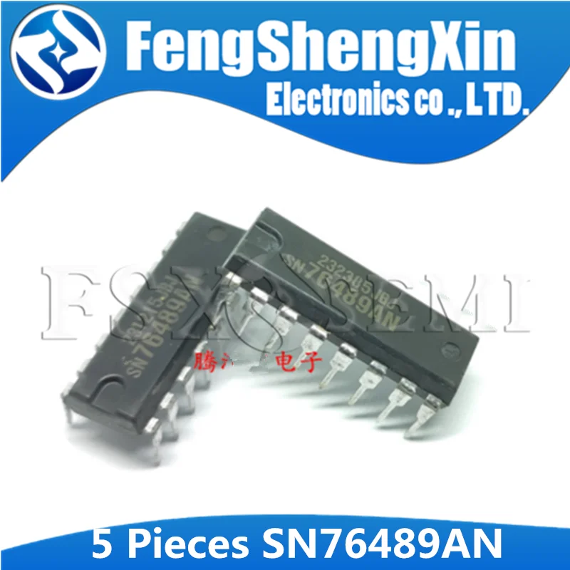 5 шт. SN76489AN DIP16 SN76489 DIP 16 SN76489N Logic trigger IC|Интегральные схемы| |