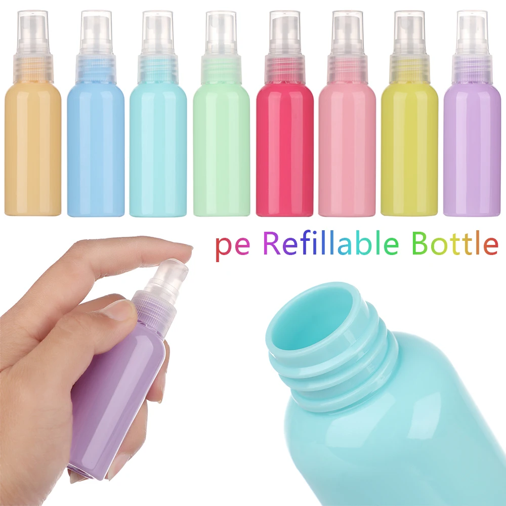 50ml портативный цвета леденцов силиконовый многоразового пустая бутылка