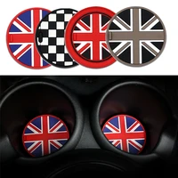 british flag auto cup holder non slip mat for mini r55 r56 r60 f55 f56 car interior decoration siliconnon slip pads accessories