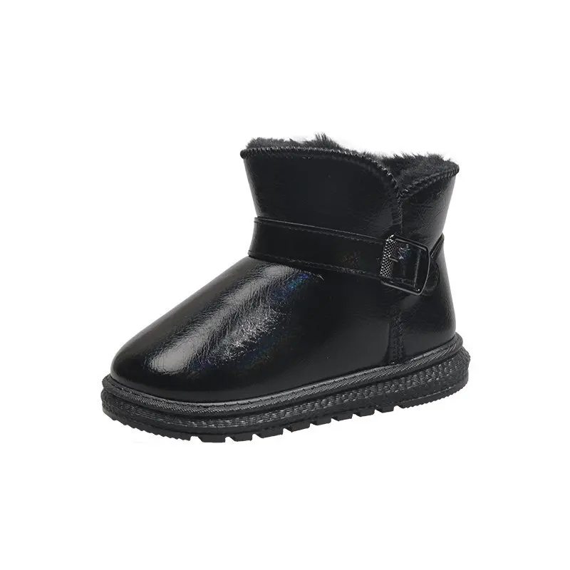 

Kids Snow New Boots for Boys Girls Fashion Warm Thick Cotton Baby Ankle Boots Winter Waterproof Classic Rubber Boots Children