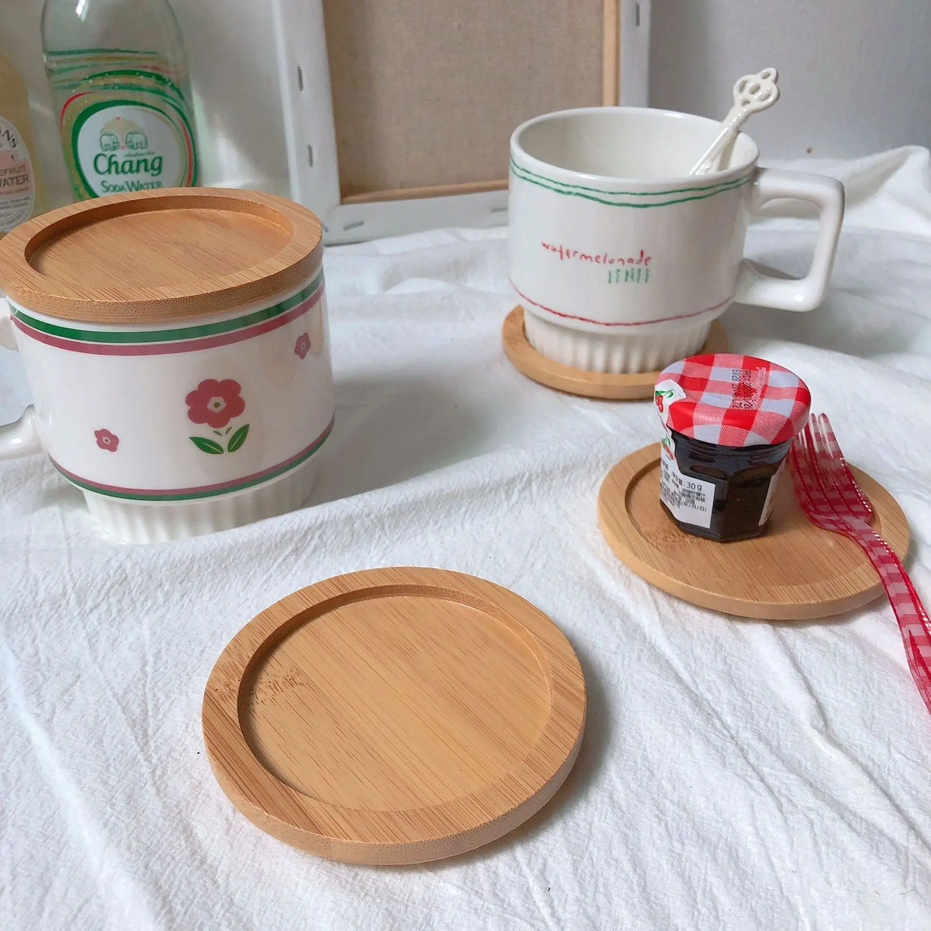 

Бамбуковая крышка для чашки, крышка для чашки, крышка для чашки с водой, Бамбуковая крышка, подушка для чашки