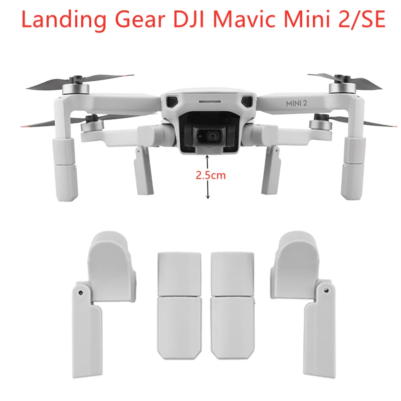 Buy for DJI Mavic Mini 2/SE Foldable Landing Gear Leg Heighten Drone Feet Stand Support Bracket Protector Accessories on