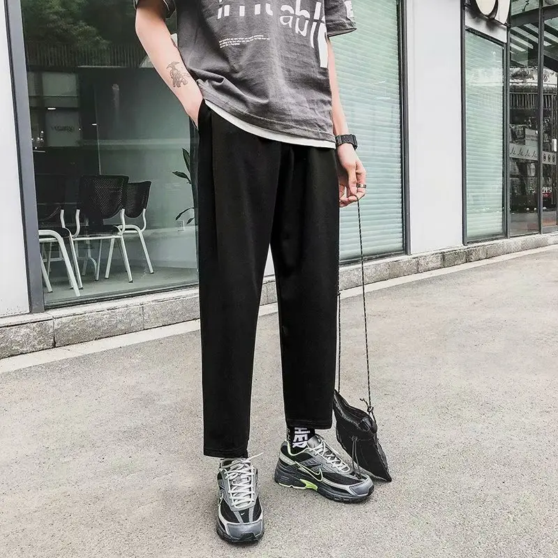 3XL размера плюс Повседневное хип-хоп брюки уличная 2020 Harajuku прямые мужские для