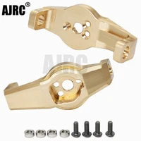 ajrc 2pcs brass heavy counterweight front caster blocks portal drive for rc crawler trax trx 4 trx 6 8232 upgrade parts