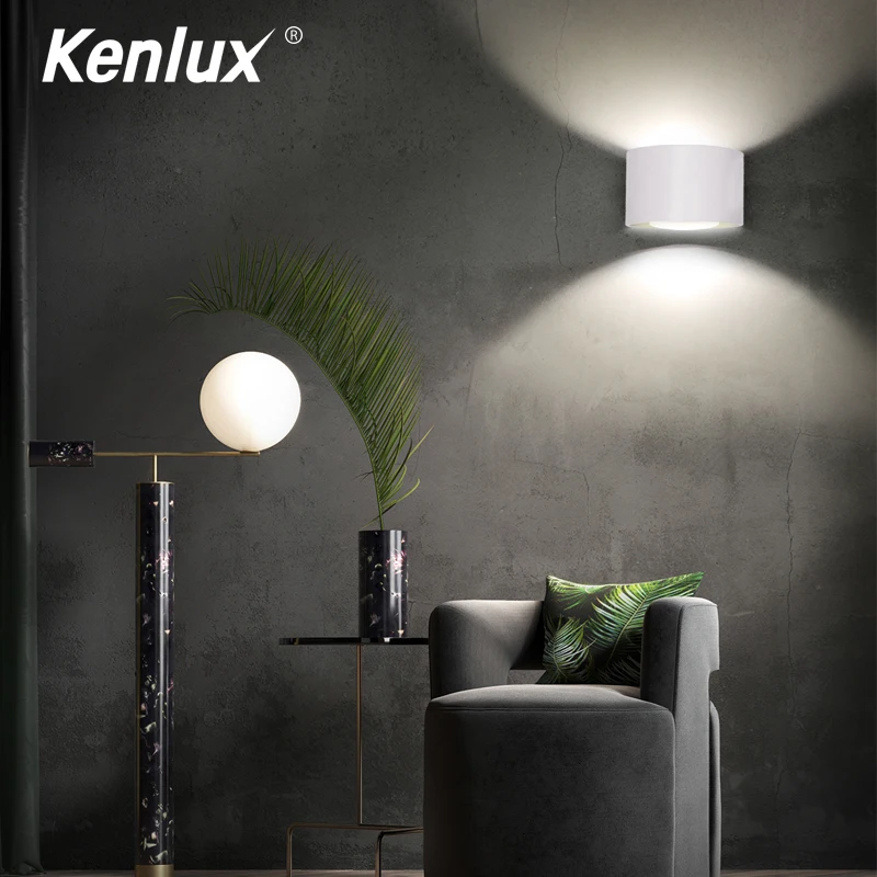 Комнатный круглый светодиодный настенный светильник современный домашний для