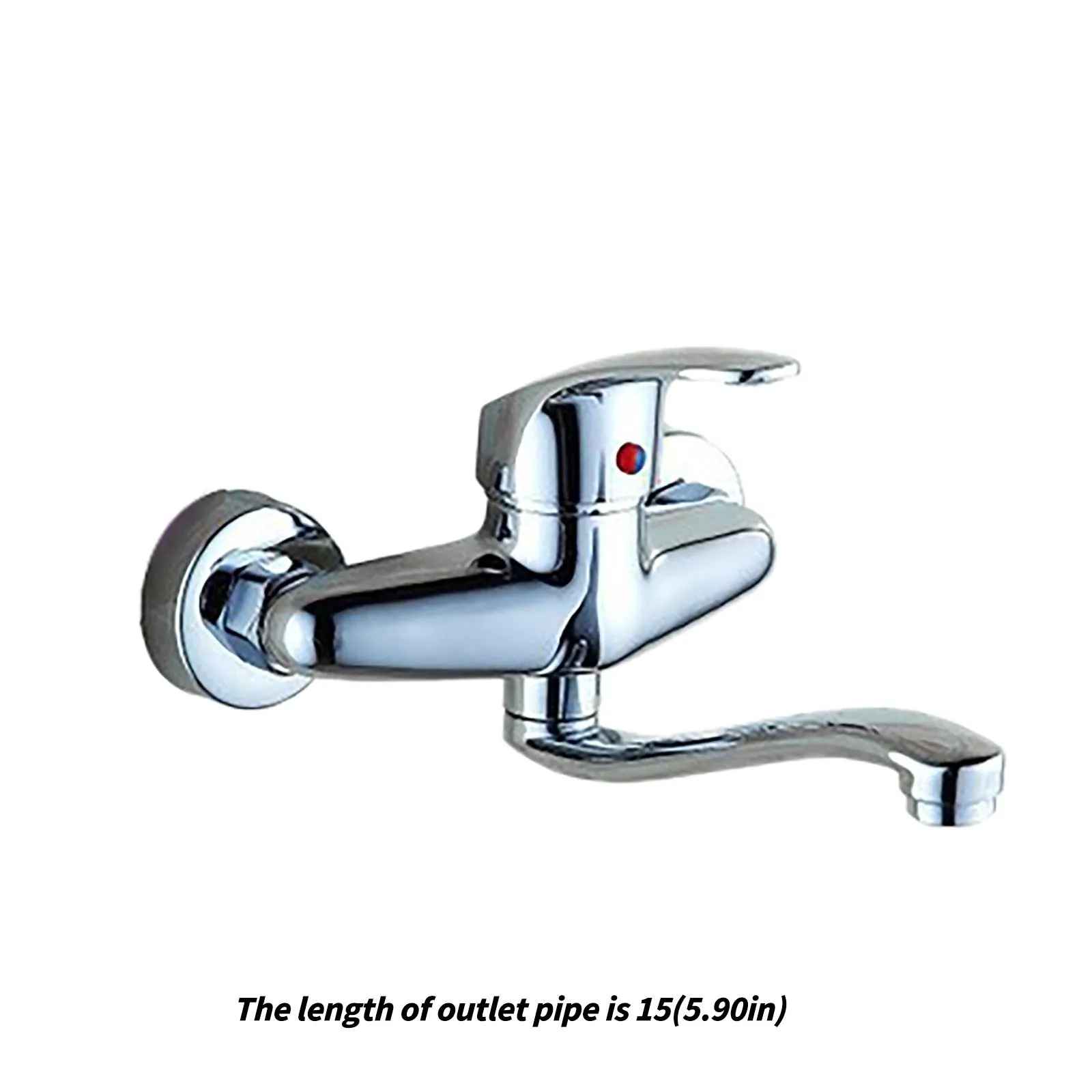 

Wall Mounted Faucet In-wall Single-handle Double-hole Hot And Cold Faucet Kitchen Bathroom Accessories 15cm Household Products