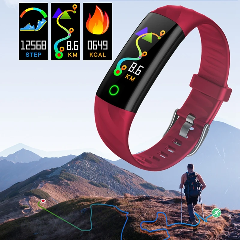Smart IP68 BraceletWaterproof Pedometer Heart Rate Blood Oxygen Monitor Fitness Tracker Wristband Multi Sport Band | Электроника