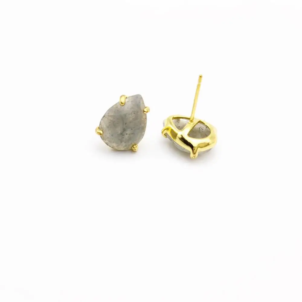 

Natural Stone Casual Stud Earrings Water Drop Shape Faceted Earring Women Reiki Jewelry Fit for Party Anniversary Gift
