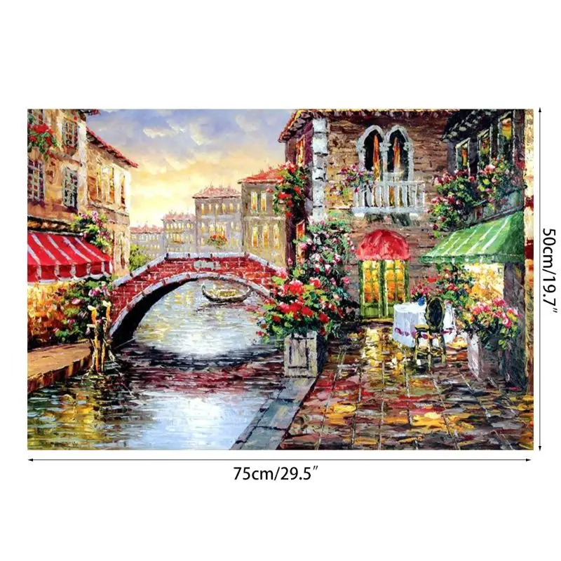 

New Small bridge Puzzles 1000 pieces Paper Puzzle toys for adults children kids games educational
