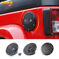 bawa car gas cap cover with locking fuel tank cover for jeep wrangler jk 2007 2017 jeep wrangler accessories